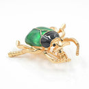 Cute Beetle Brooches Unisex Enamel Brooch Pin Fashion Insect Winter Coat Ac