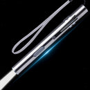 USB Rechargeable Pen Light Mini LED Flashlight Double Lamp Bead Camping BBQ