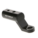 Motorcycle Scooters 7/8" 22mm Rearview Handlebar Mirror Riser Clamp Black