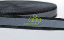 50M Black Reflective Fabric Tape Strip Edging Braid Trim Sew0.4"x164ft=10MMx50M