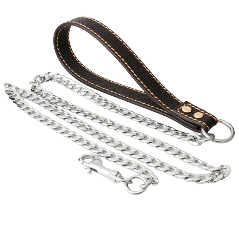 Stainless Steel Pet Dog Puppy Chain Leash Dog Traction Rope For Dog Puppy