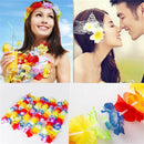 Lots 12X Hawaiian Lei Leis Flower Necklace Garland For Tropical Beach Party UK