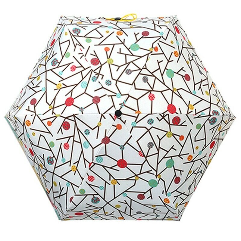 Pocket Mini Umbrella Flat Head Portable Umbrella Uv Umbrella Windproof And  L8R1
