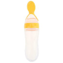 90ml Silicone Extrusion Type Feeding Spoon Rice Paste Feeding Bottle