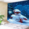 Xmas Merry Christmas Day Happy New Year Tapestry for Home Decor Wall Art-H