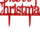 Merry Christmas Letter Cake Topper Acrylic Xmas Party Cake Decoration OZ