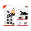 1Set Capacitive Screen Stylus Pen Silicone Head Pencil Rocker Cap for NS Switch