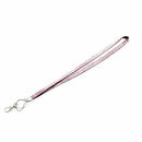 Colored Rhinestone Lanyards with ID Badge Holder & Key Chain Attached.-Pink V2Z2