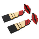 Tassel Earrings - Acrylic Earrings - Lipstick Studs - Women's Earrings