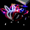 Plush Rabbit Ear LED Hair Hoop Flashing Glow Headband Accessories Party Suppl OZ