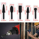 5Pcs/t Titanium 10 Step Drill Bit 1/4" to 1-3/8" Inches Tool for Plastic W Nw