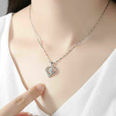 Twinkling Heart Waterdrop Stone Necklace Women Girl Necklace Jewellery Pend K4I4
