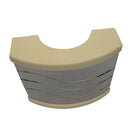 9.4x7.5'' Stainless Corner Sauna Light Shade Semi-Circular Lamp Shade Cover