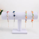23cm Single Layer Bracelet Chain Watch Showing Rack Jewelry Display(White) A