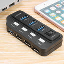 7 Port USB 3.0/USB 3.1 Hub Splitter High Speed USB3.0 Adapter for PC Laptop