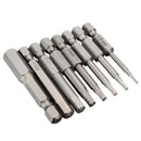 8Pcs Magnetic Hexagon Screwdriver Bit S2 Steel 1/4 Inch Hex Shank Screw Dri H9Z3