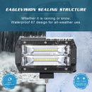 5 inch 2-Row 240W LED Work Light Pod Offroad Driving Lamp for Car Truck SUV