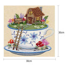 5D DIY Full Drill Square Diamond Painting Unique Cup Cross Stitch Craft Kit