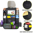 Car Seat Back Protectors Organizer Multi-Pocket Storage Bag Tablet Holder