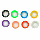 8PCS Bright Color Hollow Silicone Key Cap Cover Topper Keyring Keychain Gif B1R1
