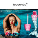 Ibcccndc New Mermaid Lip Gloss Matte Liquid Lipstick Waterproof Moisturizer