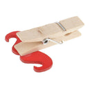 10pcs Wooden Craft Pegs with Mustache Wedding Photo Paper Spring Clips 35mm