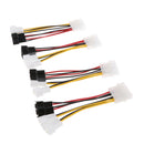 4-Pin 4-Way Splitter Power Cable Extension Cable