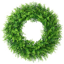 2PCS 17 inch Artificial Wreath Greenery Home Decoration Garland Ornament
