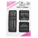 55pcs Stainless Steel Sewing Needles Sewing Pins Set Home DIY Craft Tools