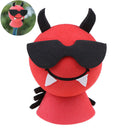 Funny Devil Car Antenna Aerial Ball EVA Topper Truck SUV Pen Decor Gift ToME