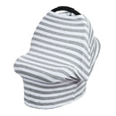 Baby Car Seat Nursing Covers Breastfeeding Cover Carseat  Ash White Stripe