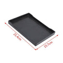 Rectangular plastic tray of restaurant service fast food pizzeria dinner