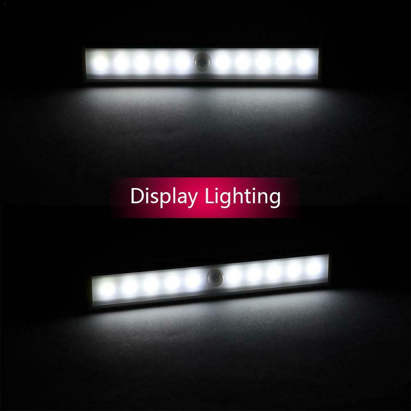 10 LED Cabinet Light LED Wardrobe Light Body Sensor Light LED Night Light White