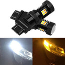 3X(2PCS 3030 Switchback LED Bulb 3157 White Amber Dual Color Turn Signal Li