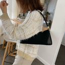 Fashion Women Handbag PU Leather Shoulder Shopping Bag Elegant Tote (Black)
