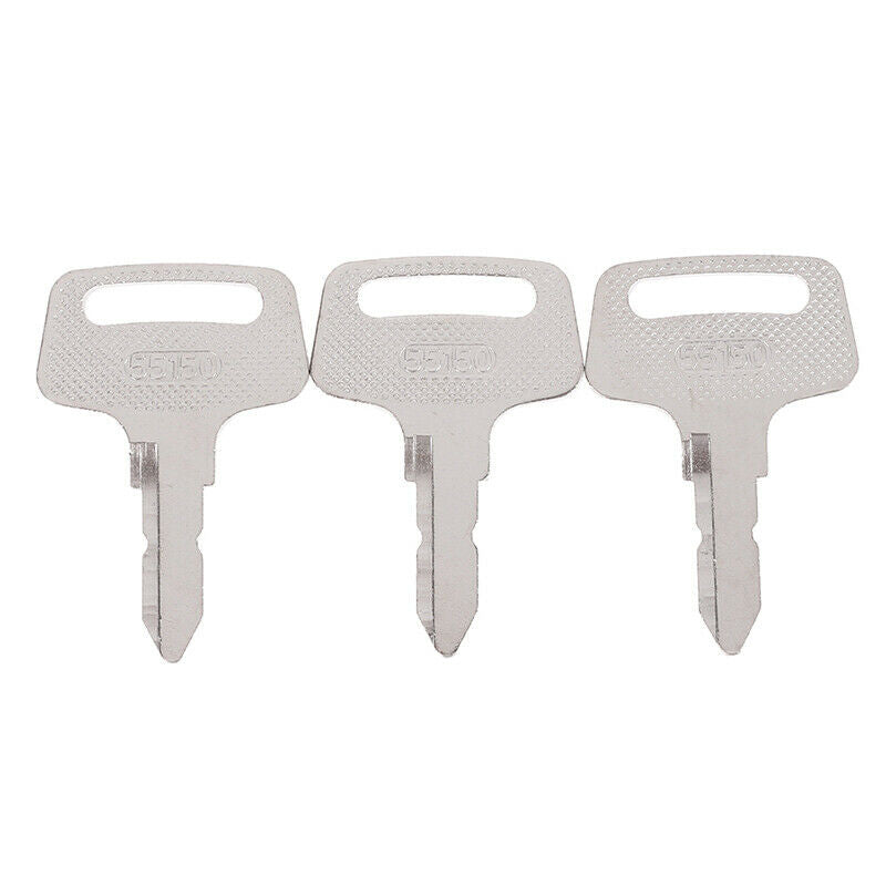 3Pcs Kubota Tractor Equipment Ignition Keys replaces 37410-55150 BX1500 Mo Hn