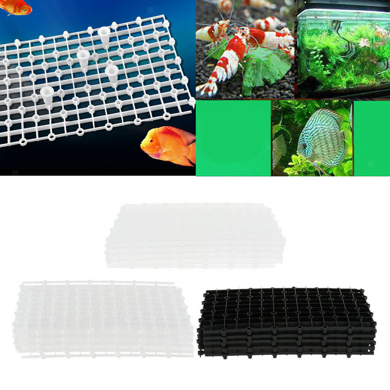 5 Pcs Aquarium Bottom Isolation Board - Fish Tank Undergravel Filter Plate Clear