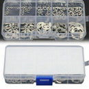 120Pcs Stainless Steel E-Clip Retaining Snap Ring Circlip Kit 1.5mm to 10mm I5L8