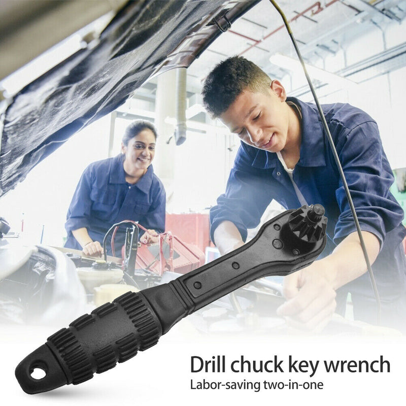 2 in 1 Drill Chuck Key Wrench Multifunction Hand Drill Ratchet Spanner Tool