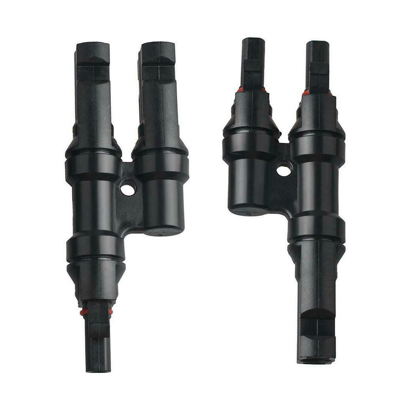 1 Set Solar Panel MC4 T Branch Connectors MFF FMM Wire Photovoltaic Coupler