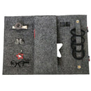 Jewelry Roll Organizer Bag Travel Necklace Bracelet Ring Carrying Case Disp