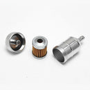 2Pcs Scooter Motorcycle Motocross 8mm Billet Inline Petrol Gas Fuel Filter