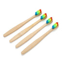Vaclav 1Pc Bamboo Toothbrush Rainbow Bamboo Tooth Brush Fibre Toothbrush Co H1R7