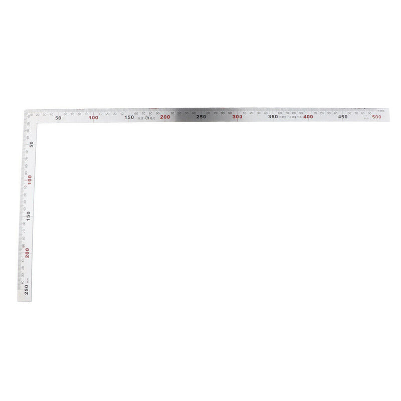 2pcs Square Stainless Steel Measuring Ruler Precision  Carpenter Tool