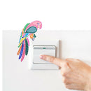 DIY Bird Diamond Painting Luminous Switch Stickers Bedroom Wall Decals A