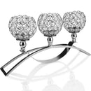 Decorative Pillar Crystal Candle Holder,Workbench Decoration Centerpieces f