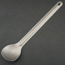 1Pcs Titanium Spoon 21.5Cm X 3.9Cm Camping Spoon Outdoor Tableware Long-Han