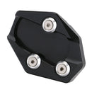 New Black Foot Kickstand Enlarger Pad Plate For Yamaha TMAX XP 530 Scooter