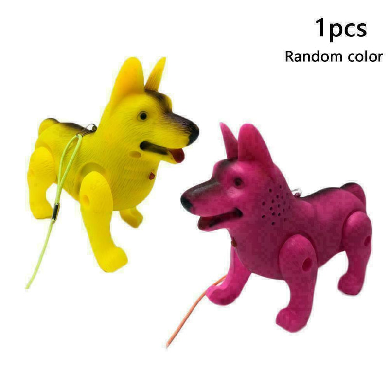 Kids Toys Glowing Music Electric Traction Dog Educational Christmas Gifts T W1A8