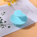 Pointed Tip Silicone Scalp Shampoo Massage Brush Head Acupoint Comb (Green) A